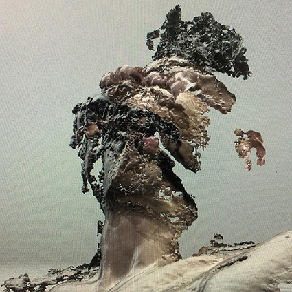 Interrupted 3D scan by artist Paul Coombs
